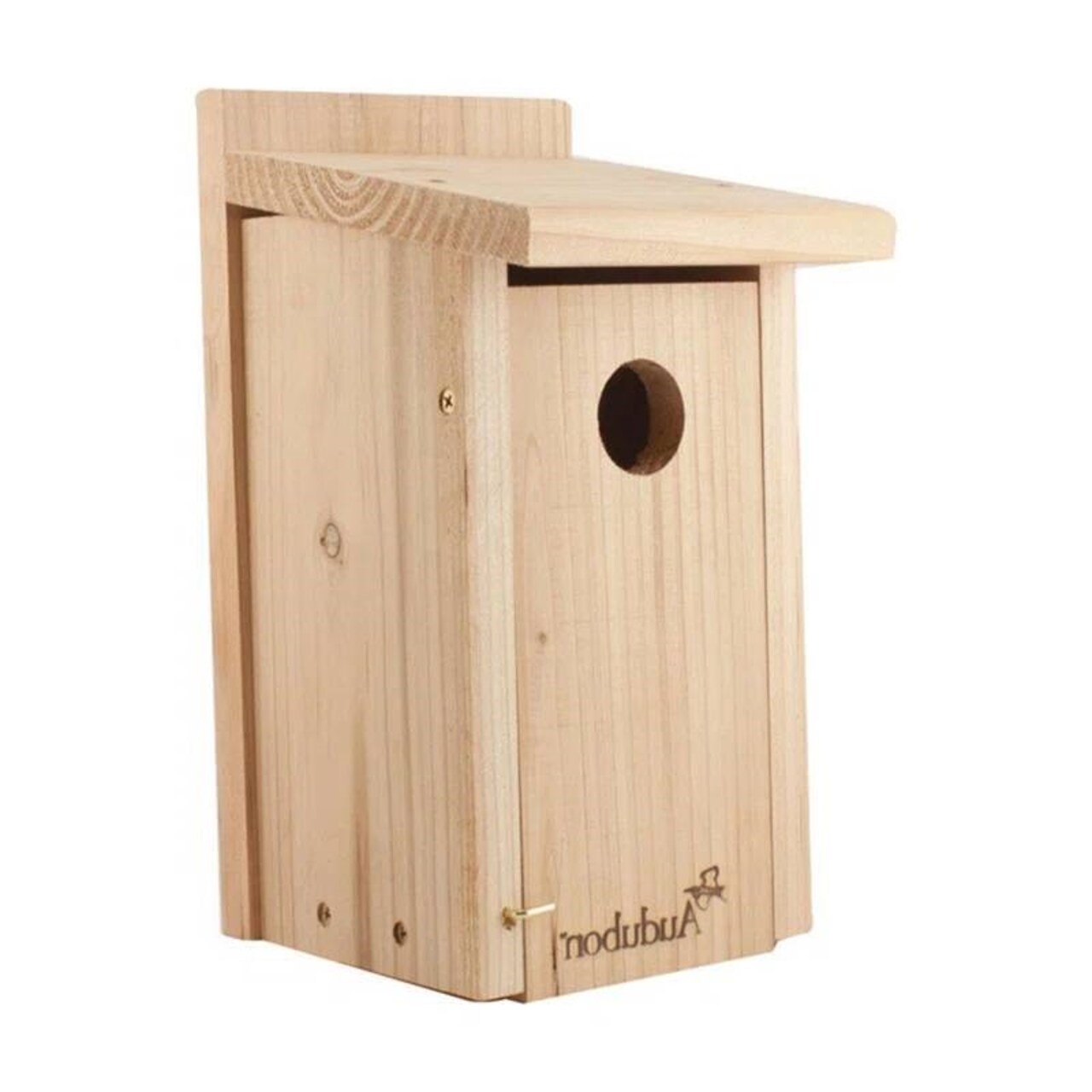 Classic Cedar Wood Bluebird Bird House Handcrafted Outdoor Nesting Box with Front Opening Panel